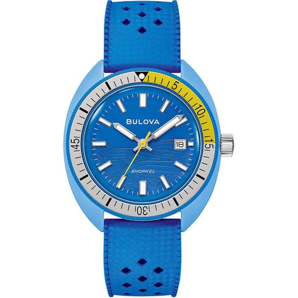 Ur - Bioceramic, Blå Gummi - Bulova - 98B445