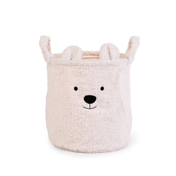 Förvaringskorg 30x30x30 cm teddy Vit Beige
