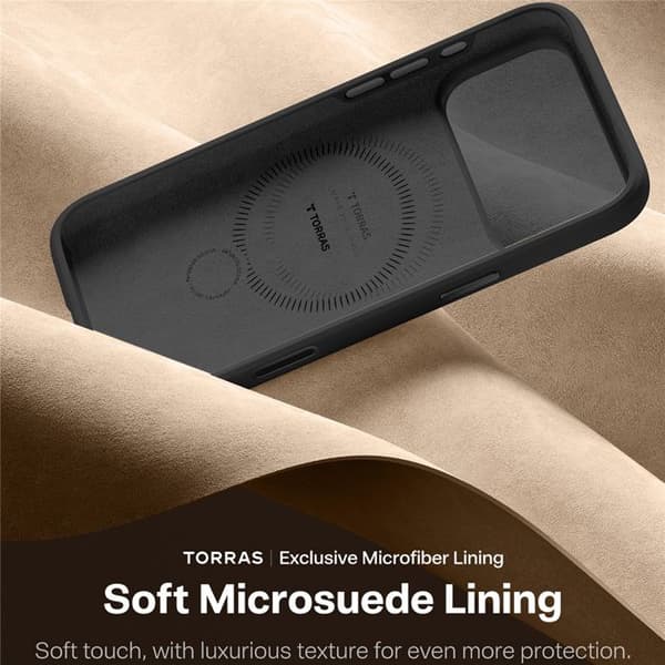 Coque Torras QPRO Silikone Serie til iPhone 17 Pro - Sort