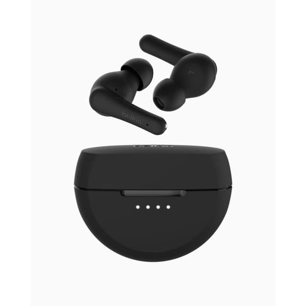 Trådløse høretelefoner - BELKIN - SOUNDFORM RHYTHM - Batteritid 28 timer - Bluetooth 5.3 - IPX5