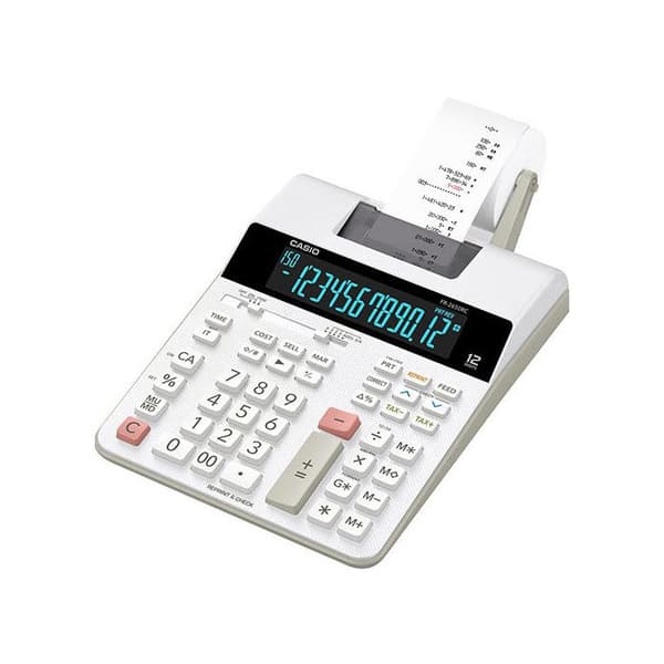 Printerberegner - CASIO - FR-2650RC-W-EH - 12-cifret skærm - Sort farve - Printer