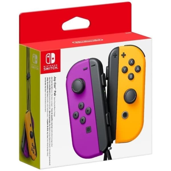Et par Neon Purple & Neon Orange Joy-Con-controllere til Nintendo Switch