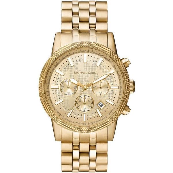 Ur - MICHAEL KORS - Hutton - Chronograf - Rustfrit stål - Guld