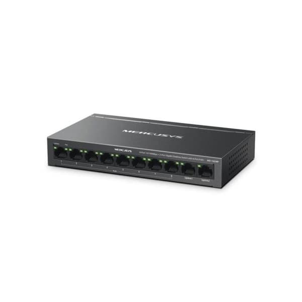 Switch Mercusys MS110CMP 10 portar Fast Ethernet PoE+ väggmontering
