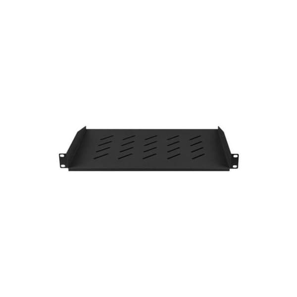 Lanberg Rack hylde sort, RAL 9004 1U 19"