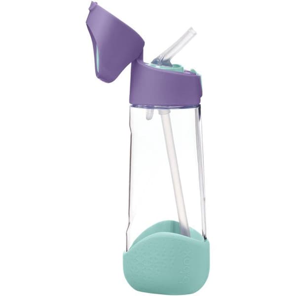 B.Box Flaska med sugrör 600 ml lila pop