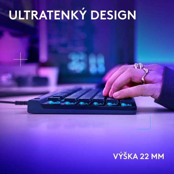 Spil-tastatur - Logitech - G515 TKL - Mekanisk - USB-C - Sort Taktile