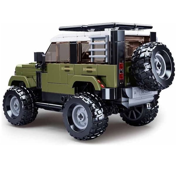Sluban Modellbyggstenar - Engelsk attack SUV 317 bitar - Grön byggsats 8+