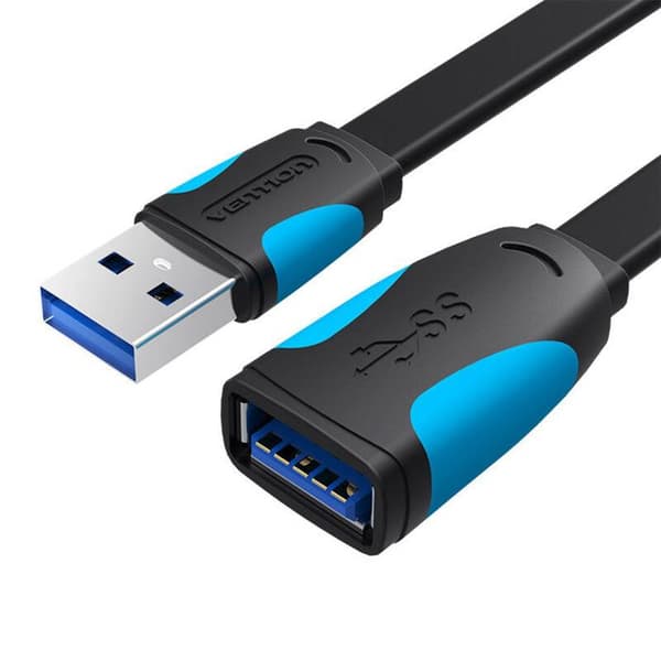 USB 3.0 forlængerkabel - VENTION - VAS-A13-B300 - 3 meter - Overførsel op til 5 Gbit/s - Flad