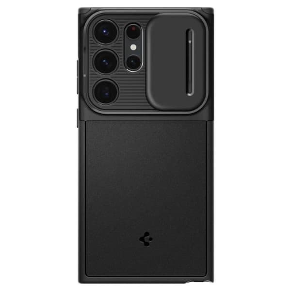 Spigen Optik Armor - Cover til Samsung Galaxy S23 Ultra, Sort