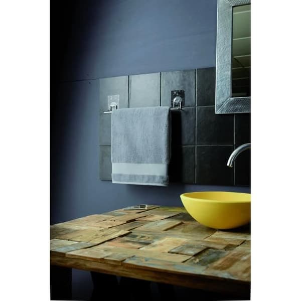 Håndklædeholder - COMPACTOR - Bestlock Magic Bath - Grå - 48x6,5x10,5cm - Genanvendelig