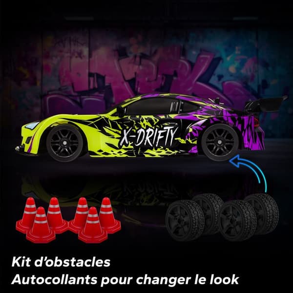 Fjernstyret bil OVERMAX X-Drifty - 20 km/t - 4x4 - LED-belysning