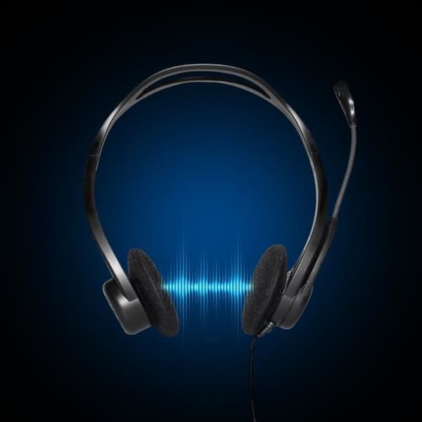 LOGITECH - USB kablet headset - 960 - Sort