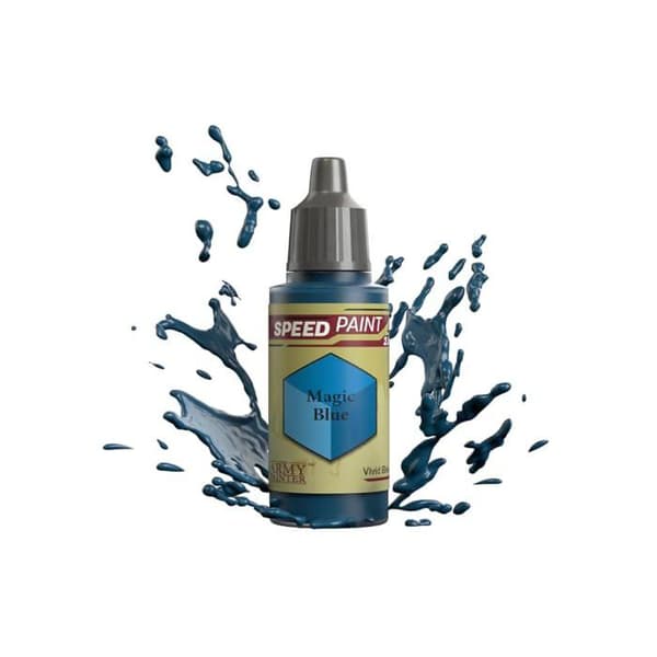 Maling til modelbyggeri - THE ARMY PAINTER - Speedpaint Blå Magi - Blank finish - Ikke giftig - 18 ml