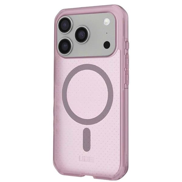 Coque MagSafe - UAG - iPhone 17 Pro - Lila - Design med prickar - Robust skydd