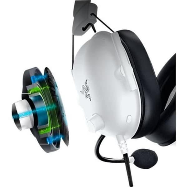 Razer BLACKSHARK V2 X WHITE PC Headset - Multi-platform kablet headset til e-sport