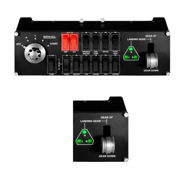 Switchepanel - Kablet - Saitek by Logitech G - Pro Flight switch panel - Kompatibel med PC - Sort