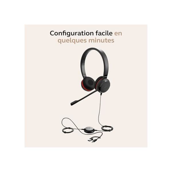 Hovedtelefoner - Jabra - Evolve 30 II - Stereo - Kablet - Støjreducerende mikrofon