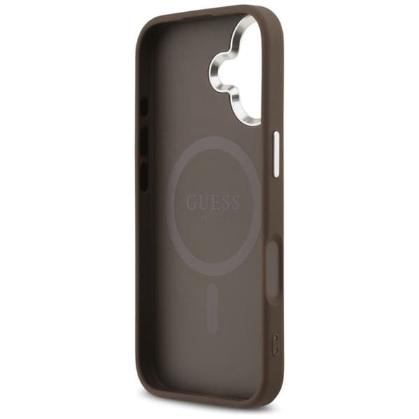 Coque Guess Hardcase 4G Classic Logo MagSafe til iPhone 17 - Brun