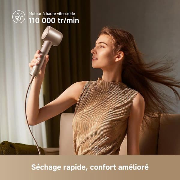 Hårfön - DREAME - Glory Mix - Diffusor - 1600 W - Guld