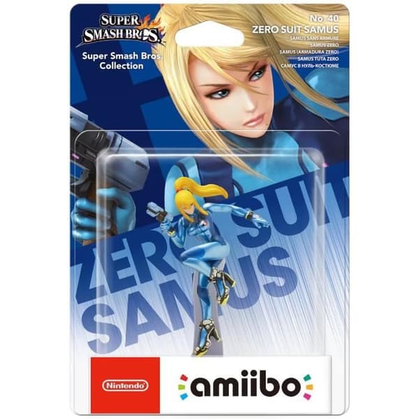 Figur Amiibo - Samus uden rustning N°40 • Samling Super Smash Bros.