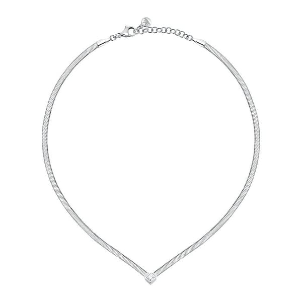 Halsband i stål och kristall - SAVY26