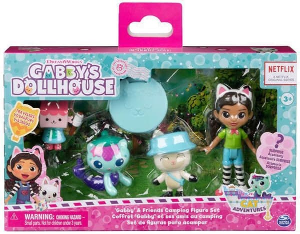 Figurer - SPIN MASTER - Camping sæt - 4 figurer - Overraskelses tilbehør - Multifarget