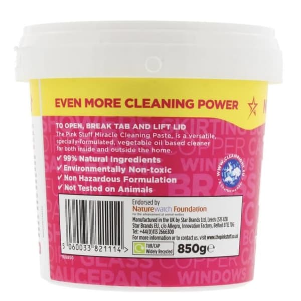 The Pink Stuff Pink Cleaning Paste 850 gram Thepinkstuff