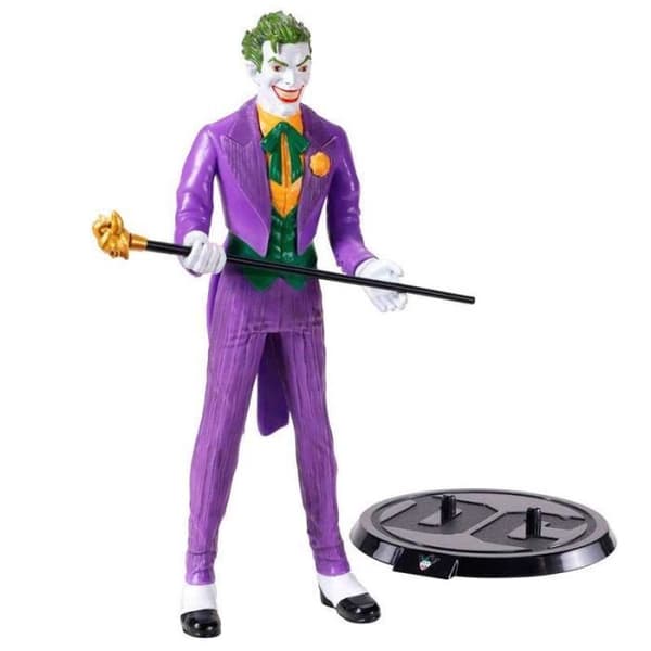 Figur DC Comics Joker Bendyfigs formbar - Sort - Størrelse 19cm