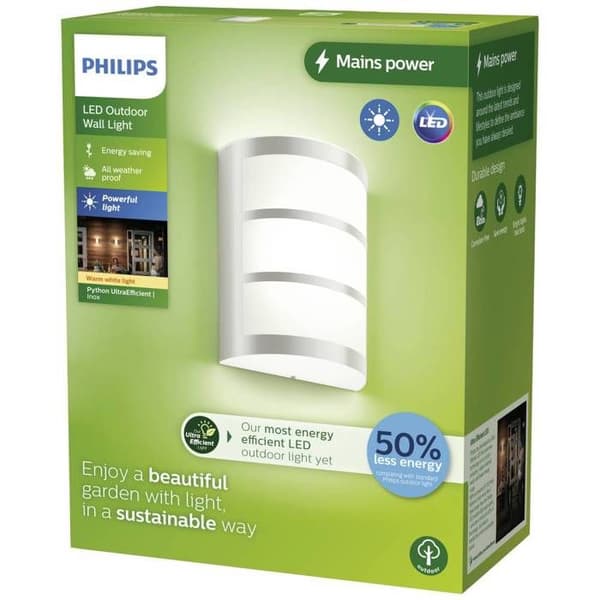 Philips LED Python 8720169263758 Utomhus LED-lampa 3,8 W rostfritt stål