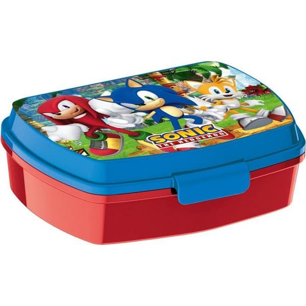 Snackbox - Sonic - Rektangulär - Blå - 17x13x6 cm - Tål diskmaskin