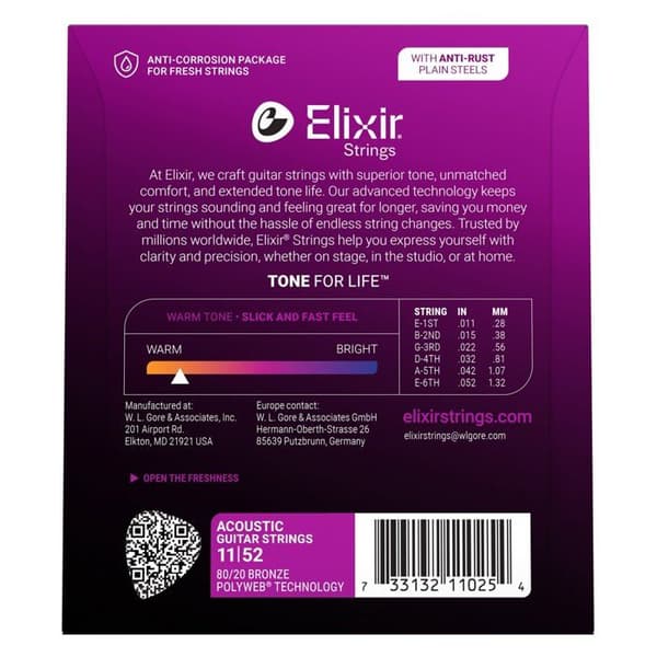 ELIXIR 11025 - Strenge - Folk guitar