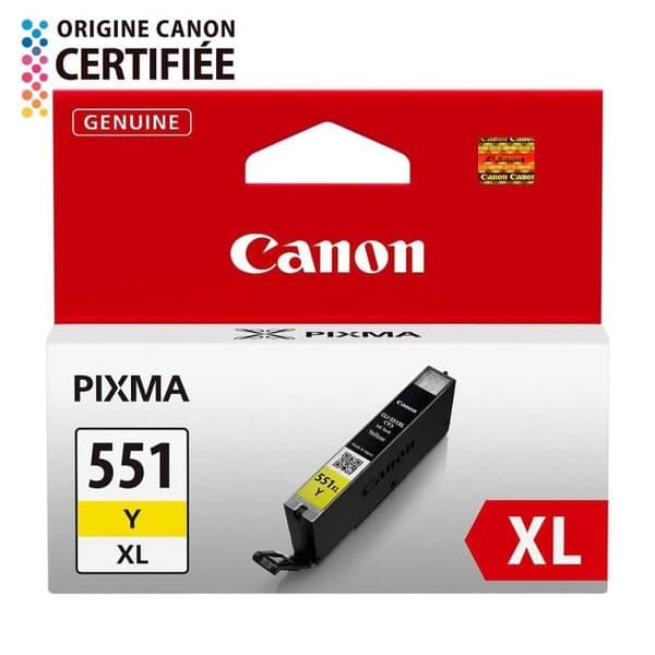 CANON CLI-551Y XL højkapacitets gul blækpatron (CLI551XL)