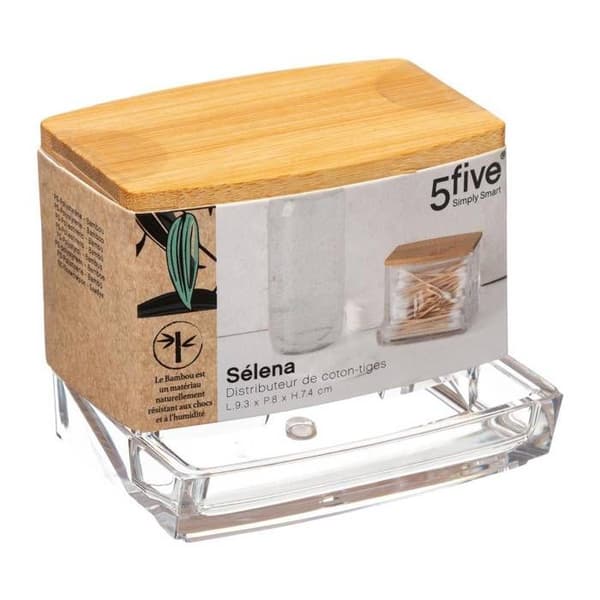 Q-tips dispenser "Selena" bambus - 5five
