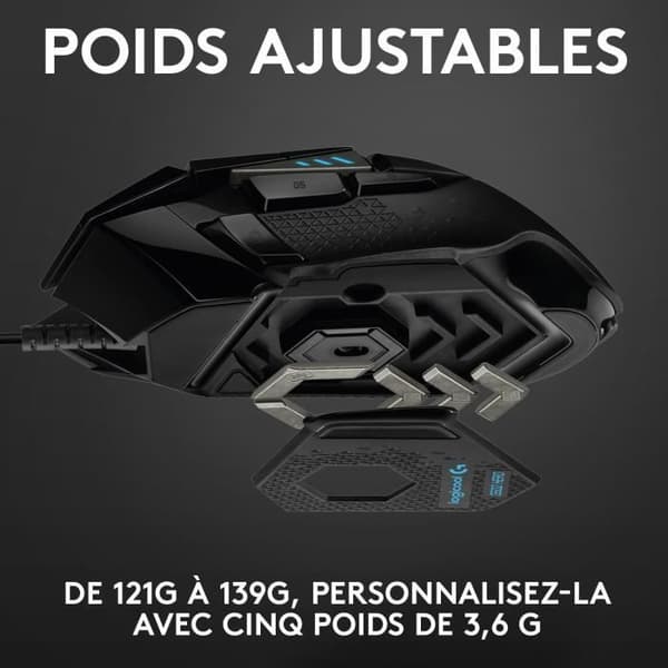 Gaming mus - Kablet - Logitech G - G502 Hero - Sort