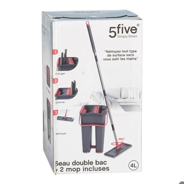 Hink med mopp 4L - 5 five simply smart