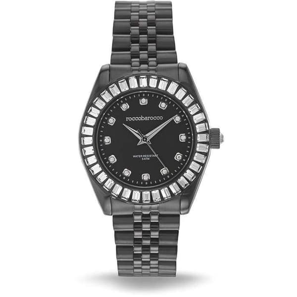 Ur - Sort Stål - RoccoBarocco - RB.0996L-02M