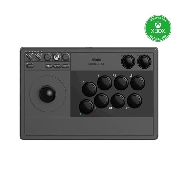 8Bitdo Arcade Stick 2.4G/USB til Xbox Series X/S, Xbox One og Windows - Sort Udgave