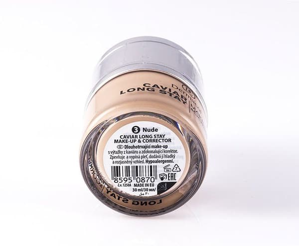 Foundation - DERMACOL DC - Caviar Long Stay - Nude - 30 ml - Korrigerende Makeup