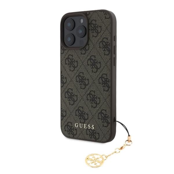 Baksida för iPhone 16 Pro Max Tryckt 4G Guess Brunt