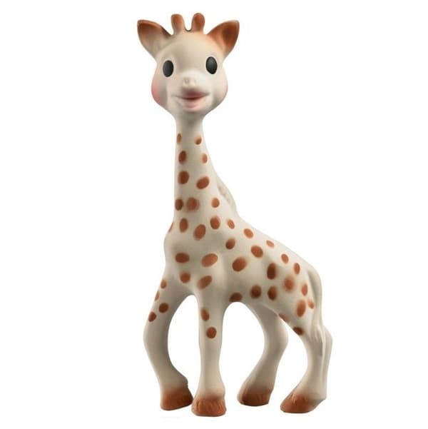 SOPHIE LA GIRAFE med sin presentlåda