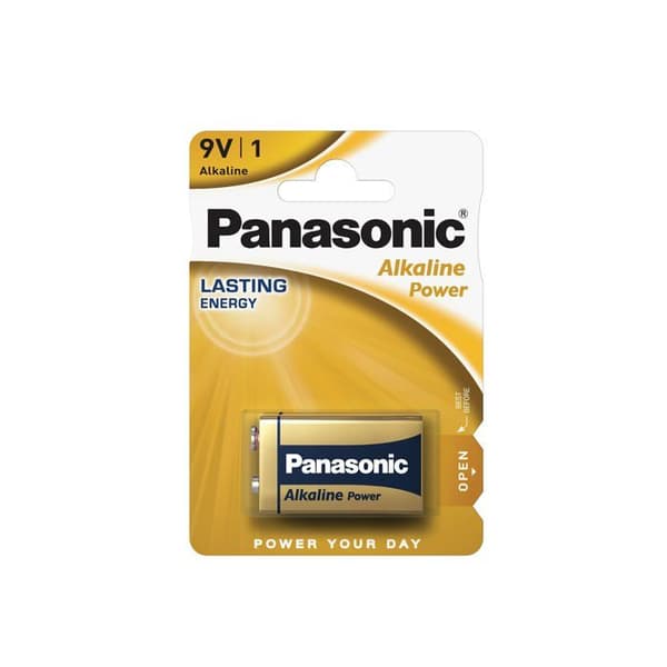 Panasonic ALR61B1-APB Alkaline Batteries.9v Bronze PK1.