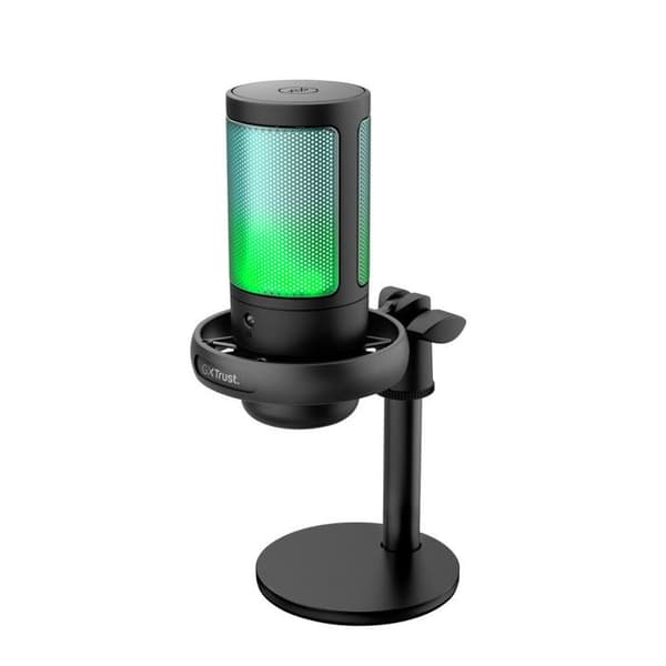 Trust GXT 238 Auron USB Mikrofon til Podcast Cardioid RGB Sort