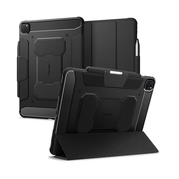 Spigen Rugged Armor Pro – Cover til iPad Pro 13" (M4, 2024) (Sort)