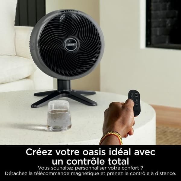 Bordventilator - SHARK - FA150EU - Med eller uden ledning - FlexBreeze TableMate