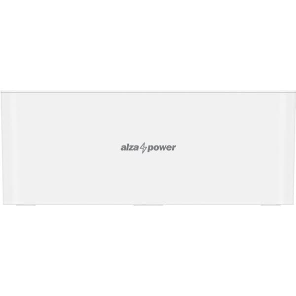 AlzaPower Kabelbox Basic Medium vit
