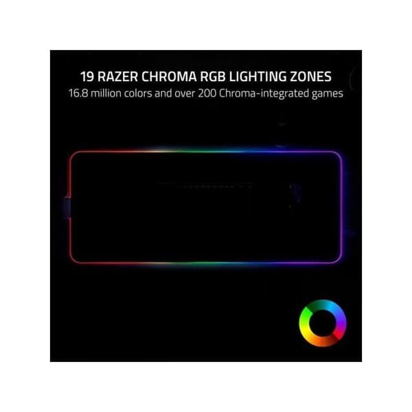Musemåtte - Razer - Strider Chroma - RGB Chroma - Skridsikker - Hybride