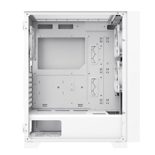 Mellanstor ATX-chassi - Montech - Air 1000 Lite - Vit - Glasfront - Utmärkt Ventilation