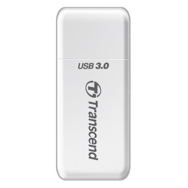 Transcend RDF5 USB 3.0 Multi-kortläsare för SDHC/SDXC och microSDHC/microSDXC - Vit