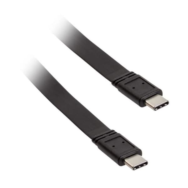 akasa akasa typ c til typ c adapterkabel proslim - sort noirCustomisation PC Akasa Typ C til Typ C adapterkabel PROSLIM -